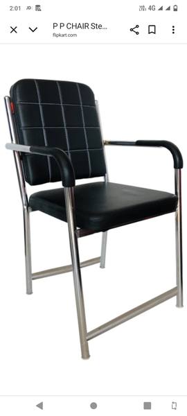 Office Chair — Black Leatherette