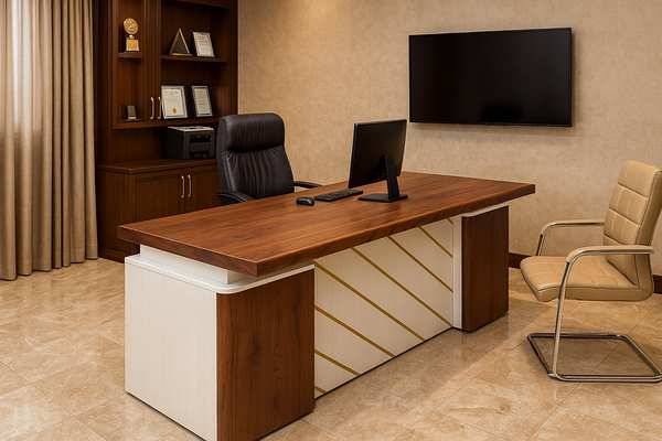 Executive Table — Gold Stripe